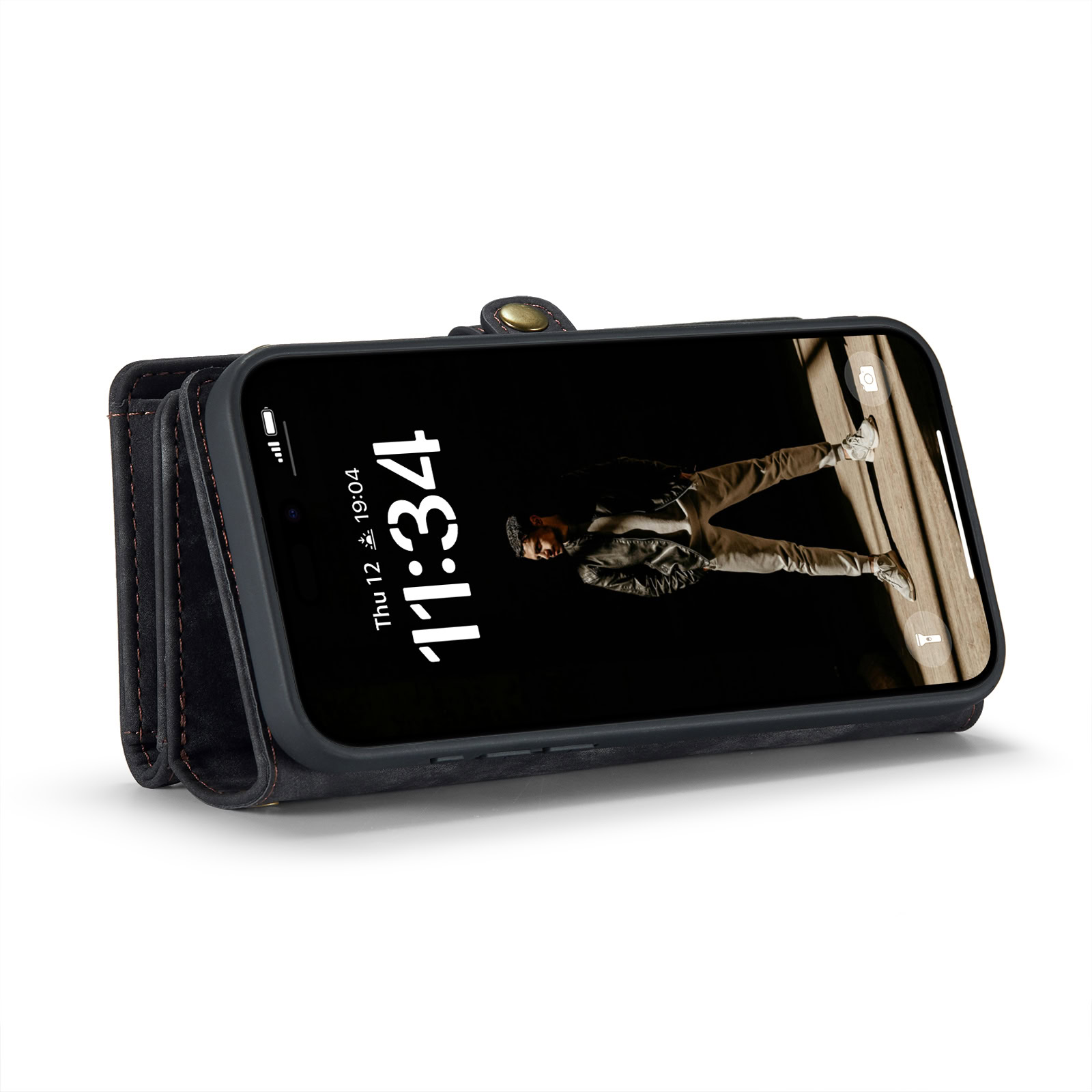 Solidenz Urban Wallet iPhone 16 Plus hoesje Zwart | Fonu