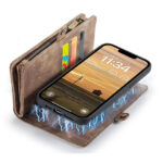 Solidenz Urban Wallet iPhone 16e hoesje – Bruin - 8