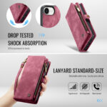 Solidenz Urban Wallet iPhone 16e hoesje – Rood - 11