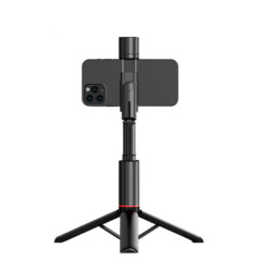 WiWu Selfie Stick en Tripod – Met Statief – Met Verlichting – Met Bluetooth – Zwart - 3