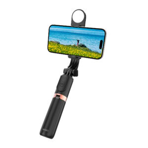 WiWu Mini Selfie stick – Met Bluetooth – Zwart Main Image