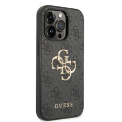 Guess Metal Logo iPhone 15 Pro hoesje – Grijs - 3