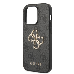Guess Metal Logo iPhone 15 Pro hoesje – Grijs - 5