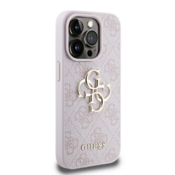 Guess Metal Logo iPhone 15 Pro Max hoesje – Roze - 3