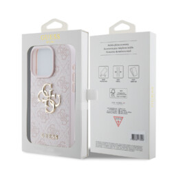 Guess Metal Logo iPhone 15 Pro Max hoesje – Roze - 7