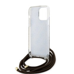 Guess IML Crossbody Strap iPhone 15 Pro hoesje – Bruin - 5