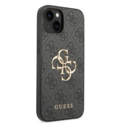 Guess Metal Logo iPhone 15 hoesje – Grijs - 3