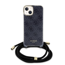 Guess IML Crossbody Strap iPhone 15 hoesje – Grijs - 1