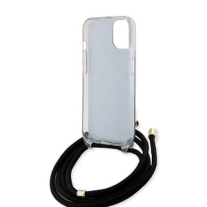 Guess IML Crossbody Strap iPhone 15 hoesje - Grijs - 4