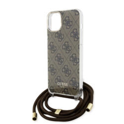 Guess IML Crossbody Strap iPhone 15 hoesje – Bruin - 4
