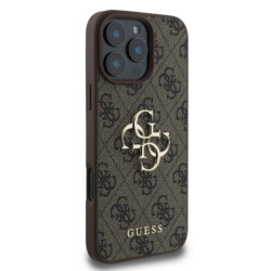 Guess Metal Logo iPhone 16 Pro Max hoesje – Bruin - 3
