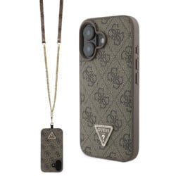 Guess Crossbody Strap iPhone 16 hoesje - Bruin