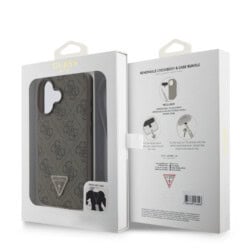 Guess Crossbody Strap iPhone 16 hoesje – Bruin - 8