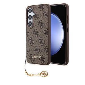 Guess Charm Samsung Galaxy S24 hoesje – Bruin Main Image