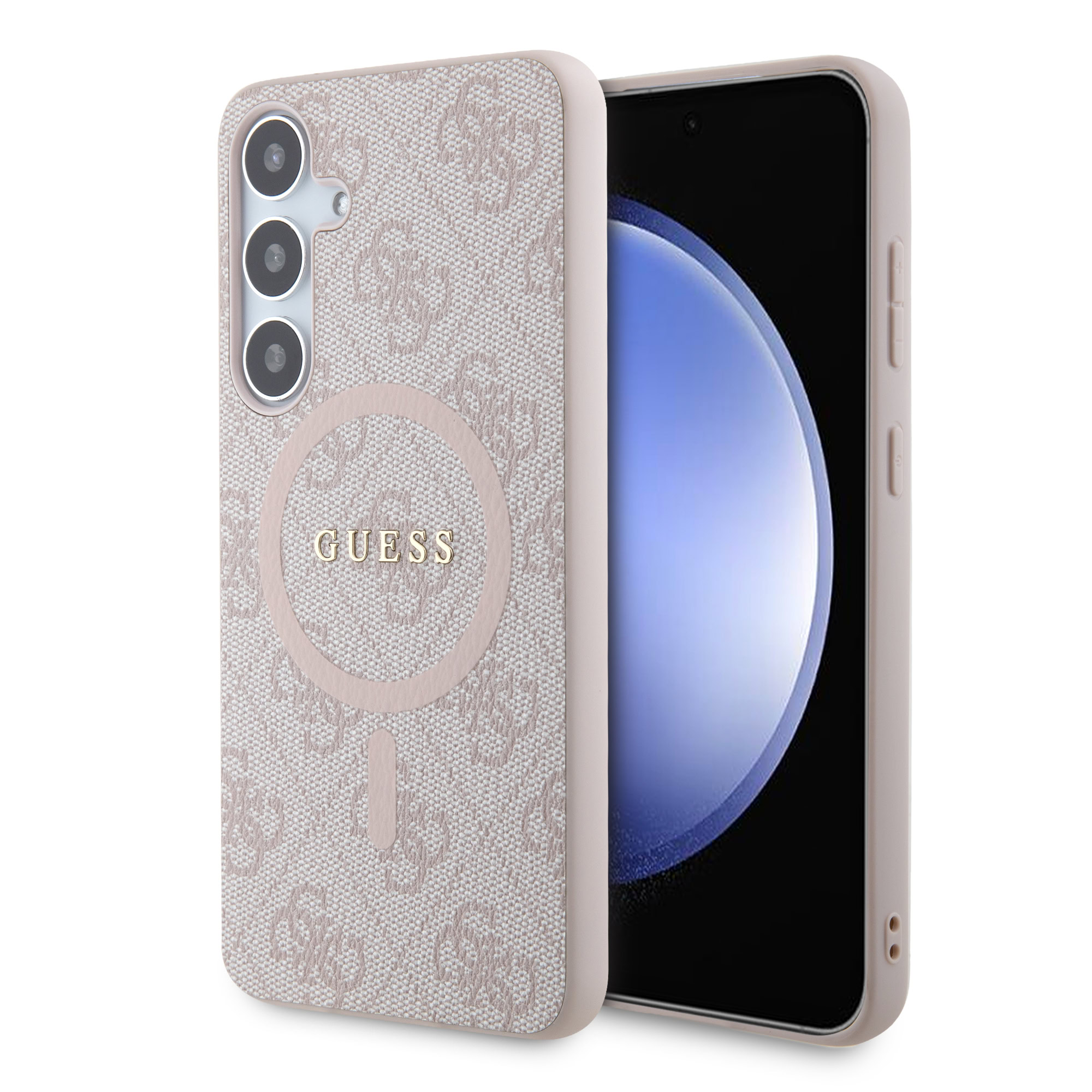 Guess Logo MagSafe Samsung Galaxy S24 hoesje - Roze