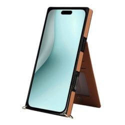 Solidenz Fashion Portemonnee hoesje met koord iPhone 16 – Bruin - 6