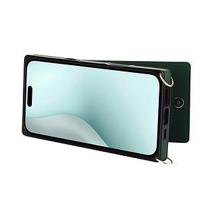 Solidenz Fashion Portemonnee hoesje met koord iPhone 16 – Groen - 10