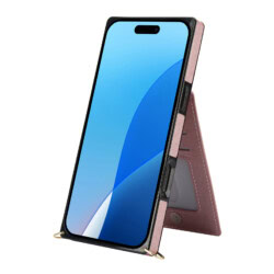 Solidenz Fashion Portemonnee hoesje met koord iPhone 16 Pro – Roségoud - 8