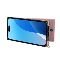 Solidenz Fashion Portemonnee hoesje met koord iPhone 16 Pro – Roségoud - 9