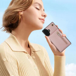 Solidenz Fashion Portemonnee hoesje met koord iPhone 16 Plus – Roségoud - 9