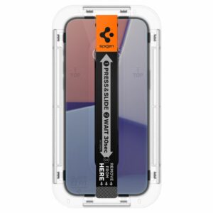 Spigen EZ Fit Privacy Screen protector iPhone 15 met installatie tools - 3