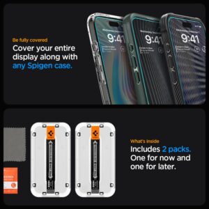 Spigen EZ Fit Screen protector iPhone 15 Pro Max met installatie tools - 2 Stuks - 11