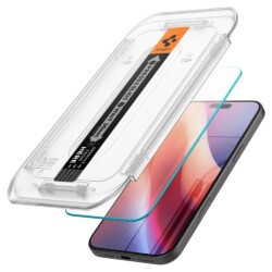 Spigen EZ Fit Screen protector iPhone 16 Pro met installatie tools – 2 Stuks - 1