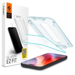 Spigen EZ Fit Screen protector iPhone 16 / iPhone 15 met installatie tools - 2 Stuks
