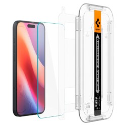 Spigen EZ Fit Screen protector iPhone 16 / iPhone 15 met installatie tools – 2 Stuks - 3