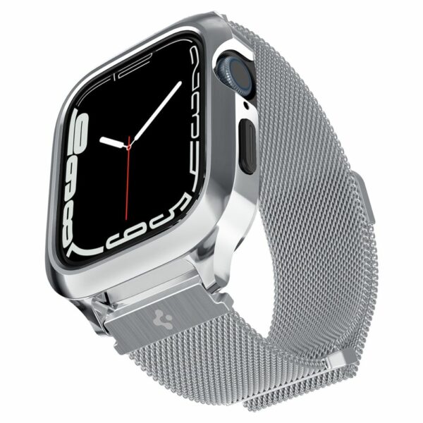 Spigen Metal Fit Apple Watch 4 / 5 / 6 / 7 / 8 / 9 / SE - 44 & 45 MM - Zilver