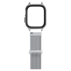Spigen Metal Fit Apple Watch 4 / 5 / 6 / 7 / 8 / 9 / SE – 44 & 45 MM – Zilver - 7