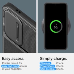 Spigen Optik Armor Samsung Galaxy S24 hoesje – Zwart - 14