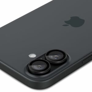 Spigen Optik Pro EZ Fit Camera protector iPhone 16 / 16 Plus – 2 Stuks – Zwart - 4
