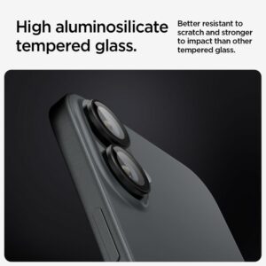 Spigen Optik Pro EZ Fit Camera protector iPhone 16 / 16 Plus – 2 Stuks – Zwart - 5