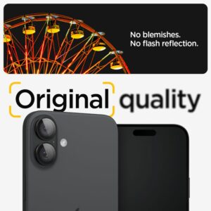 Spigen Optik Pro EZ Fit Camera protector iPhone 16 / 16 Plus – 2 Stuks – Zwart - 7