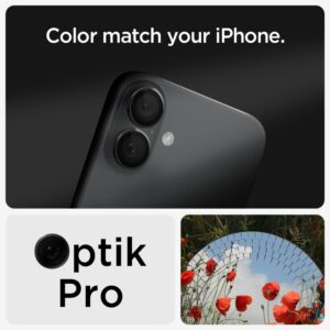 Spigen Optik Pro EZ Fit Camera protector iPhone 16 / 16 Plus – 2 Stuks – Zwart - 8