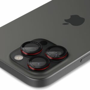 Spigen Optik Pro EZ Fit Camera protector iPhone 16 Pro Max / 16 Pro / 15 Pro Max / 15 Pro / 14 Pro Max / 14 Pro - 2 Stuks - Zwart - 5