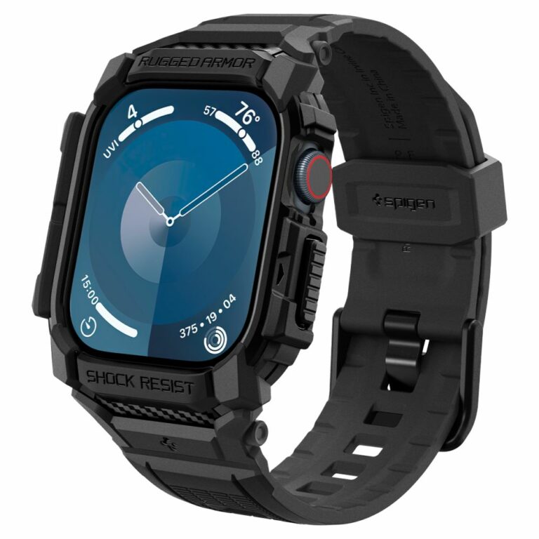 Spigen Rugged Armor Apple Watch 10 - 42 MM - Matt zwart