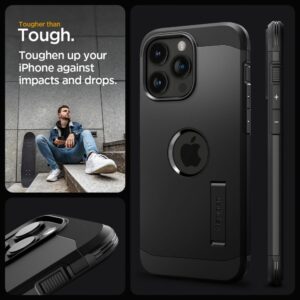 Spigen Tough Armor MagSafe iPhone 15 Pro Max hoesje - Zwart - 12