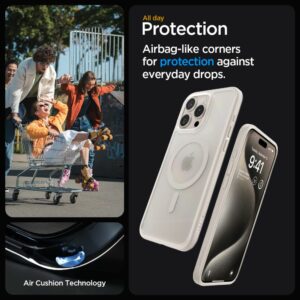 Spigen Ultra Hybrid MagSafe iPhone 15 Pro hoesje – Frost Natural Titanium - 9