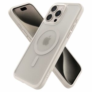 Spigen Ultra Hybrid MagSafe iPhone 15 Pro hoesje – Frost Natural Titanium - 1