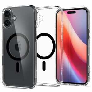 Spigen Ultra Hybrid MagSafe iPhone 16 Plus hoesje - Black ring Main Image