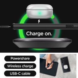 Spigen Ultra Hybrid Samsung Galaxy S24 Ultra hoesje – Frost Black - 13