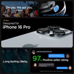 Spigen Ultra Hybrid iPhone 16 Pro hoesje – Frost Black - 7