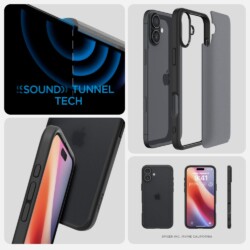 Spigen Ultra Hybrid iPhone 16 hoesje – Frost Black - 10
