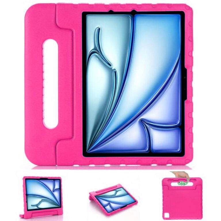 Solidenz EVA iPad Hoes voor kids - iPad Air 11 inch (M4 / M3 / M2) en iPad Pro 11 inch (M5 2025 / M4 2024) - Roze