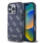 Guess IML Denim Effect iPhone 16 Pro hoesje met MagSafe - Blauw