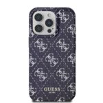 Guess IML Denim Effect iPhone 16 Pro hoesje met MagSafe – Blauw - 1