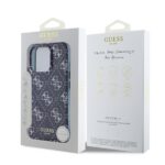 Guess IML Denim Effect iPhone 16 Pro hoesje met MagSafe – Blauw - 5