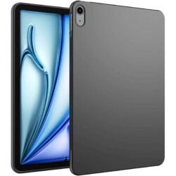 Siliconen Backcase iPad Air 6 (M3 en M2) - 11 inch - Matt black